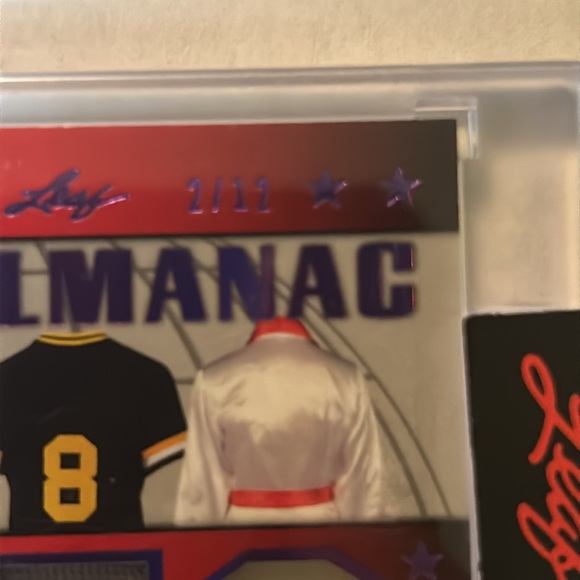 2021 Leaf Ultimate Sports Quad Relic- Holmes Navratilova Stargell Trottier 2/12 - Picture 5 of 7